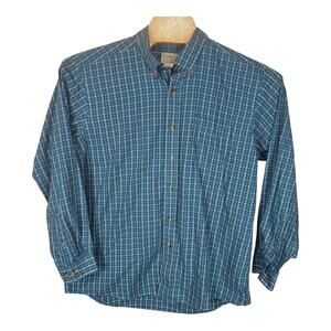 Men's L.L. Bean Traditional Fit Button Down Plaid Long Sleeve Shirt XL